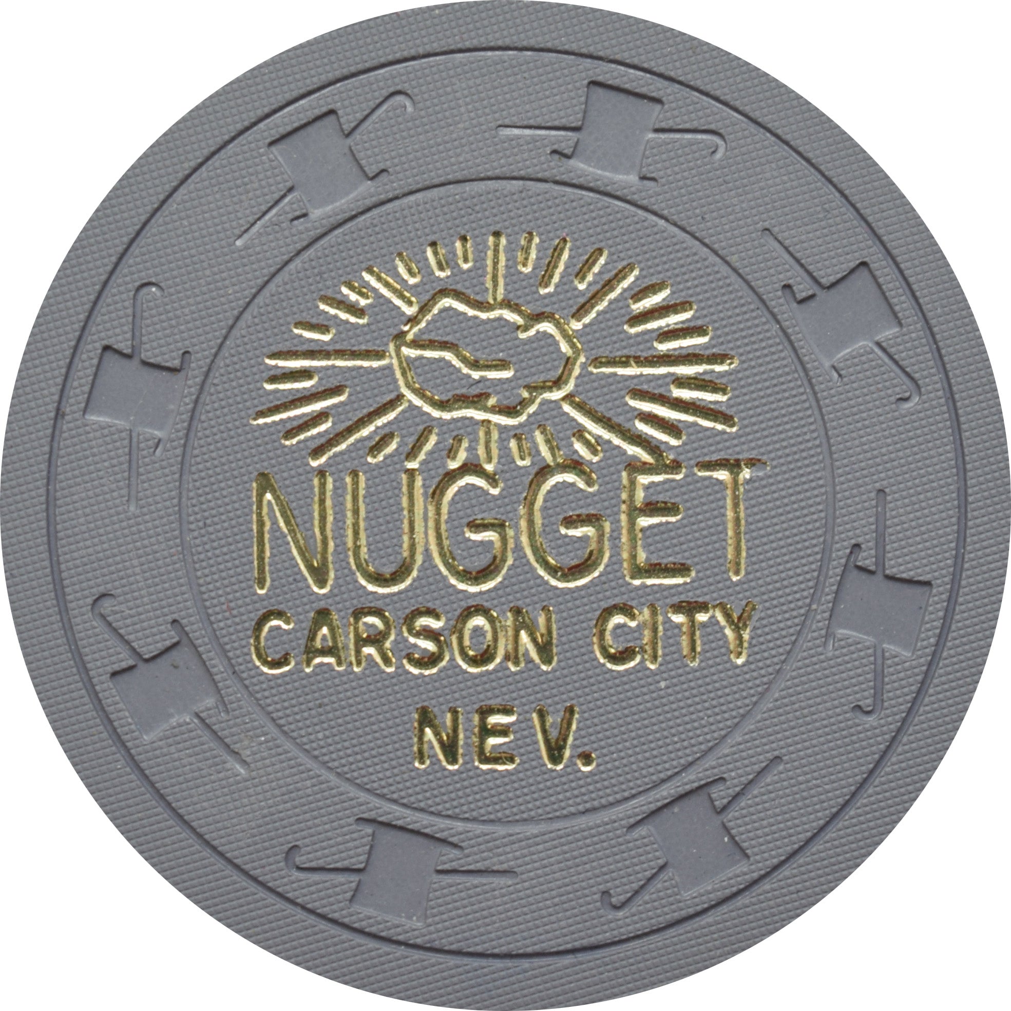 Carson City Nugget Casino Carson City Nevada 25 Cent Chip 1970