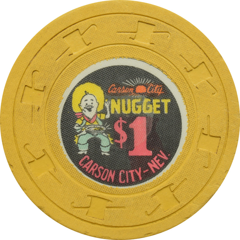 Carson City Nugget Casino Carson City Nevada $1 Chip 1963