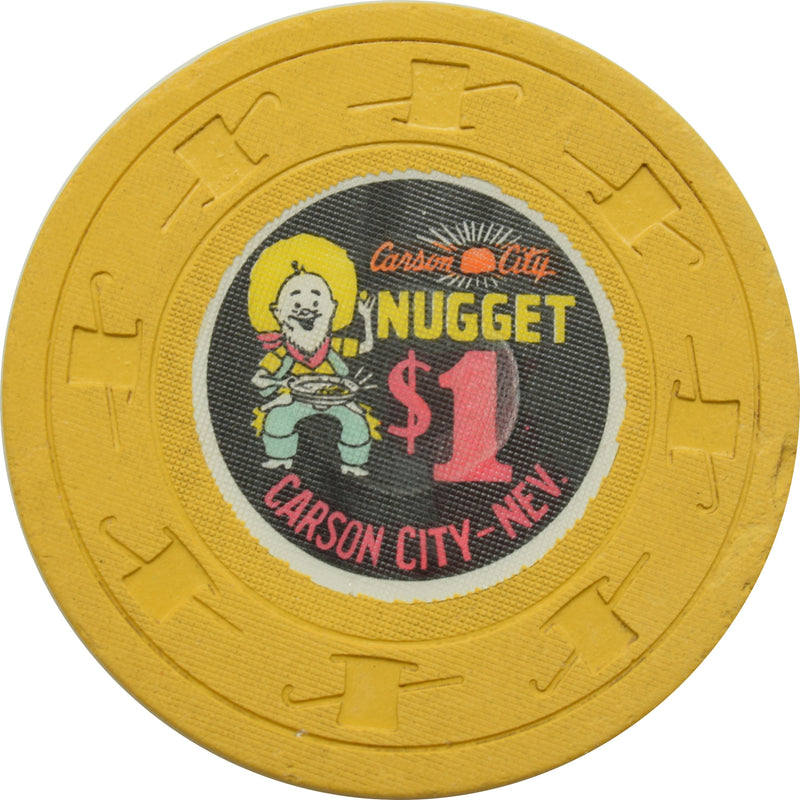 Carson City Nugget Casino Carson City Nevada $1 Chip 1963