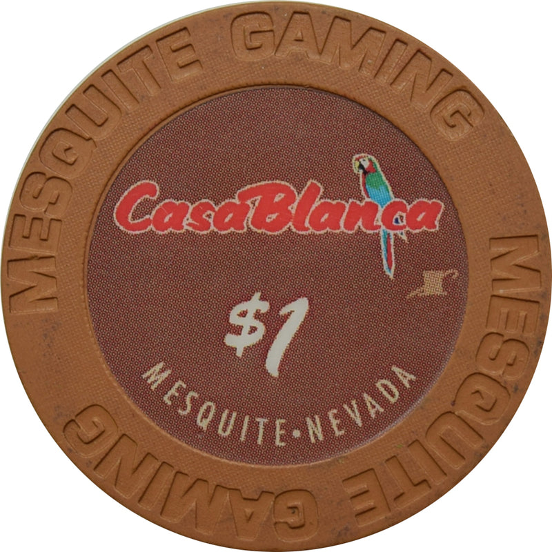 CasaBlanca Casino Mesquite Nevada $1 Chip 2015