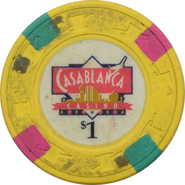 Casablanca Casino Palm Beach Aruba $1 Chip