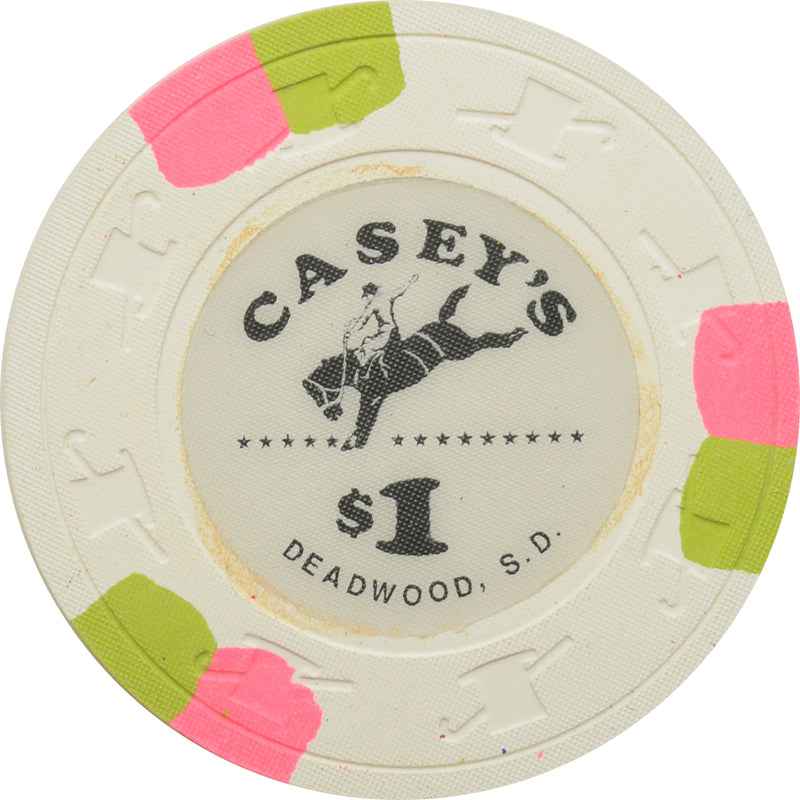 Casey's Casino Deadwood SD $1 Chip