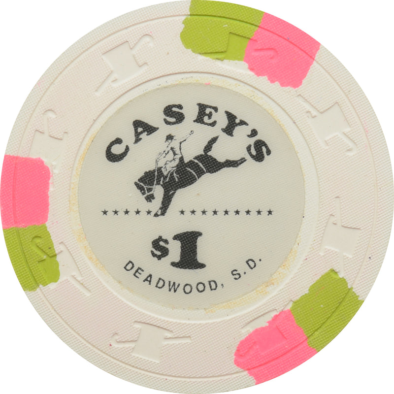 Casey's Casino Deadwood SD $1 Chip