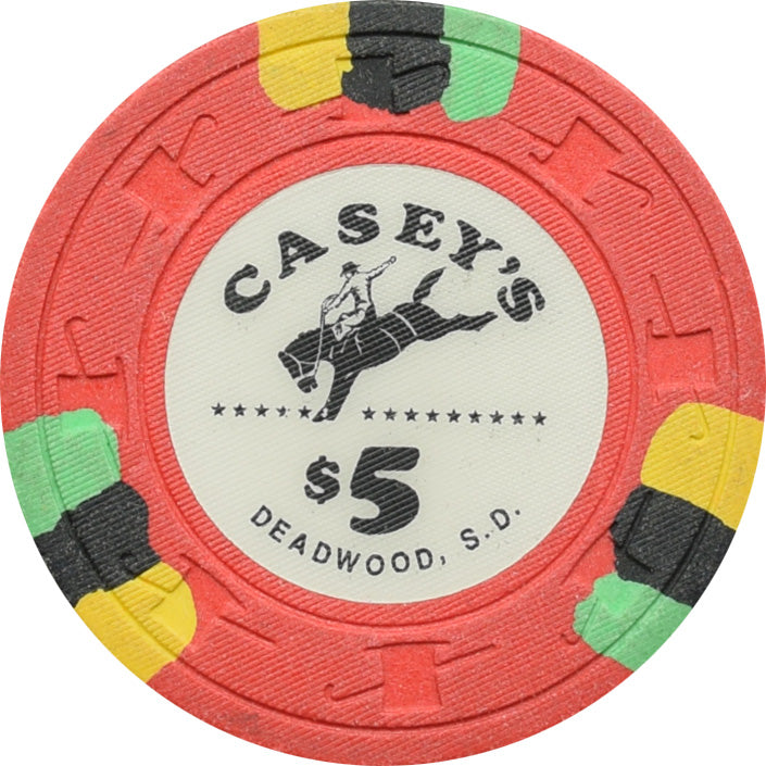 Casey's Casino Deadwood SD $5 Chip