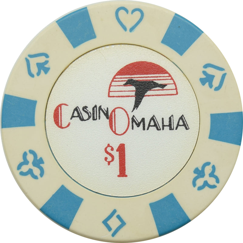 CasinOmaha Casino Onawa Iowa $1 Chip Bud Jones