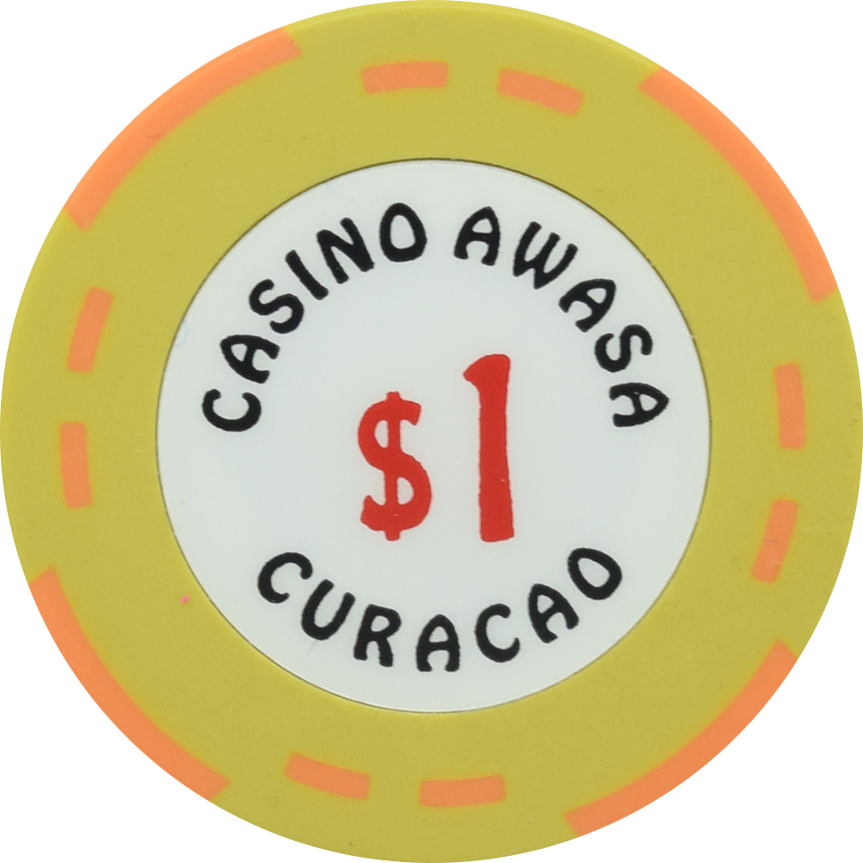 Casino Awasa Otrabanda Curacao $1 Lt Green Chip