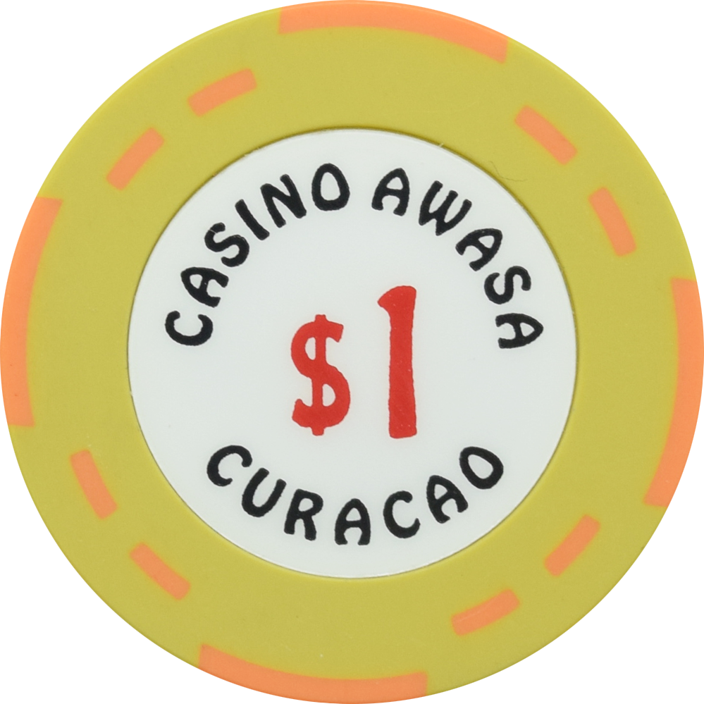 Casino Awasa Otrabanda Curacao $1 Lt Green Chip