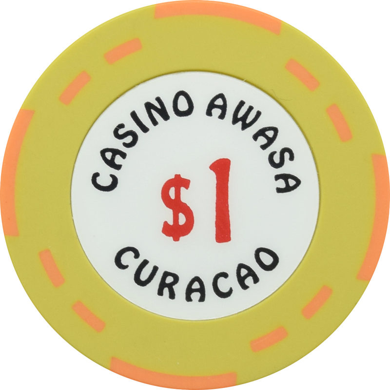 Casino Awasa Otrabanda Curacao $1 Lt Green Chip