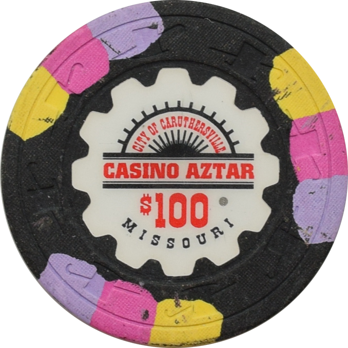 Casino Aztar Caruthersville Missouri $100 Primary Chip