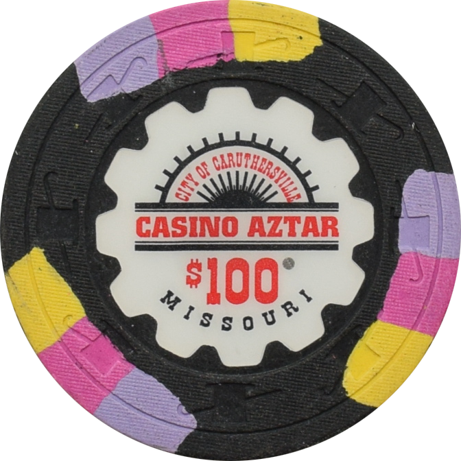 Casino Aztar Caruthersville Missouri $100 Primary Chip