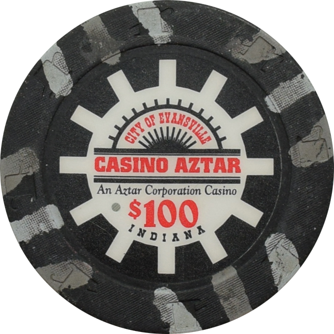 Casino Aztar Evansville Indiana $100 Primary Chip