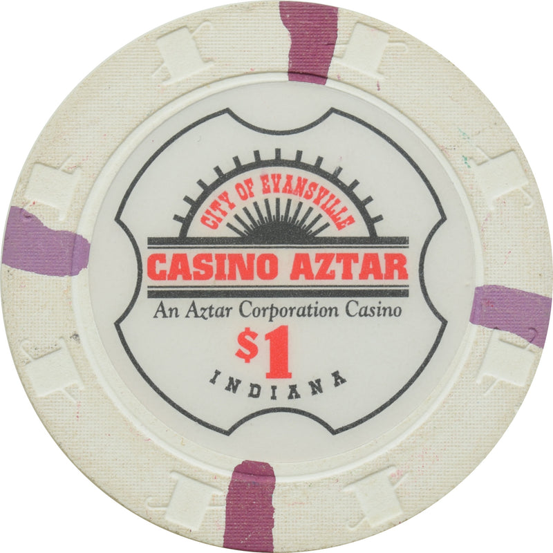 Casino Aztar Evansville IN $1 Chip