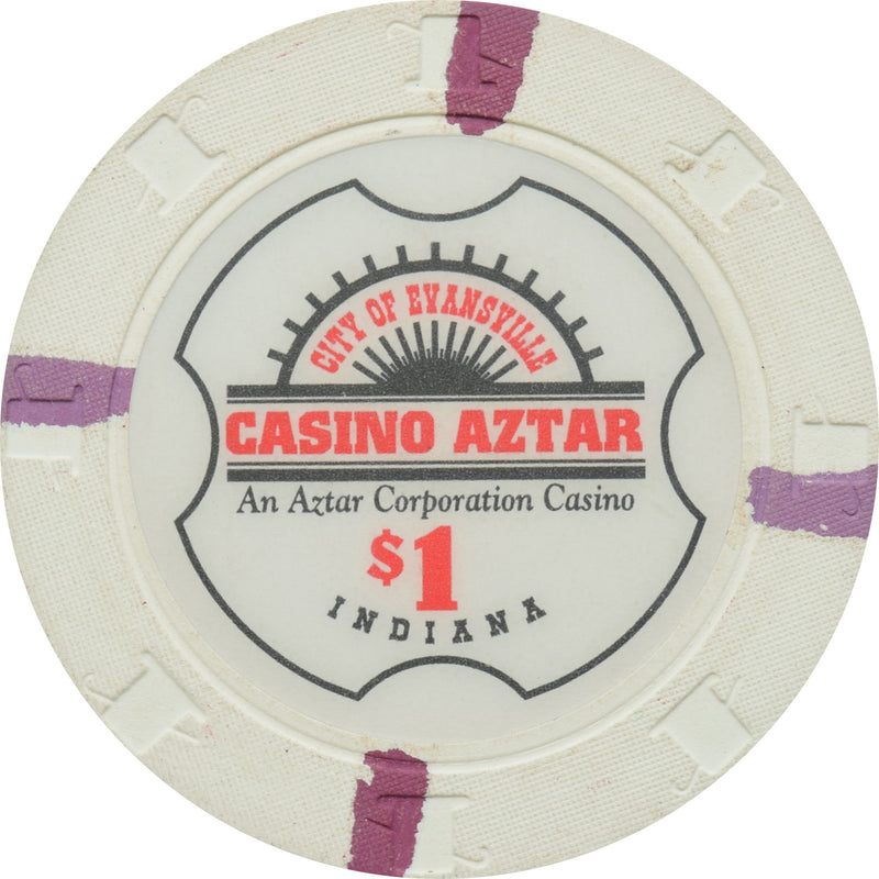 Casino Aztar Evansville IN $1 Chip