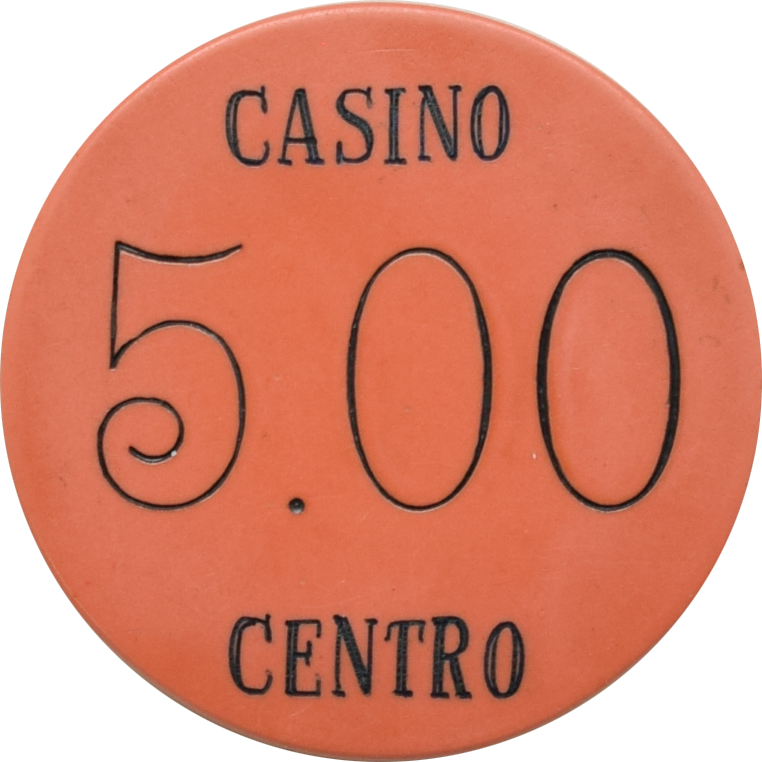 Casino Centro (Espanol) Guantanamo Cuba $5 Chip