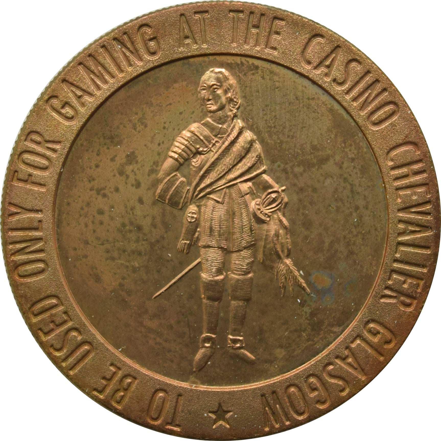 Casino Chevalier Glasgow UK Bronze Token 1967