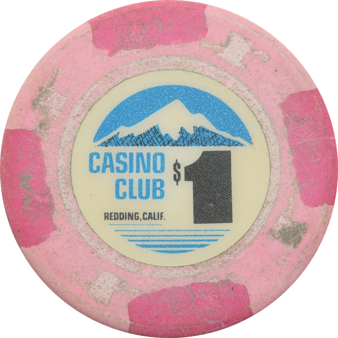 Casino Club Casino Redding CA $1 Chip