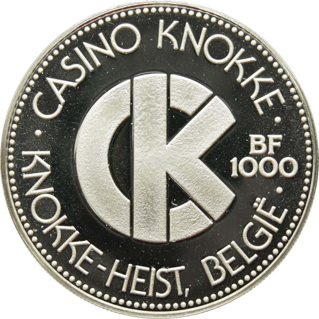 Casino Knokke Knokke-Heist Belgium 1000 Francs Token