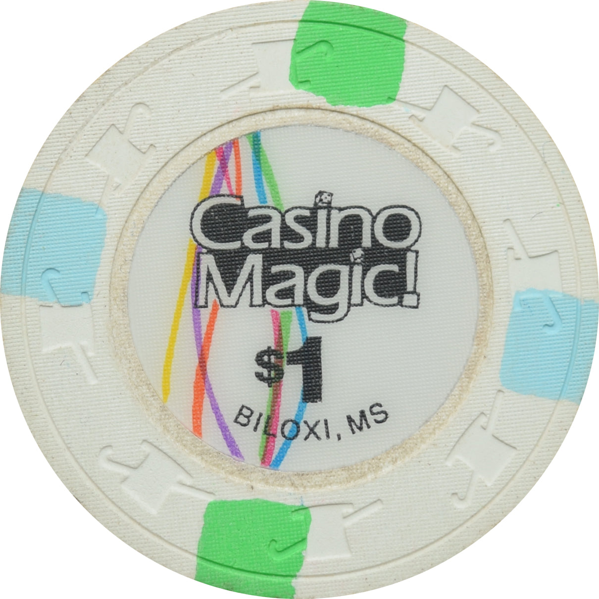 Casino Magic Biloxi Mississippi $1 Chip Paulson