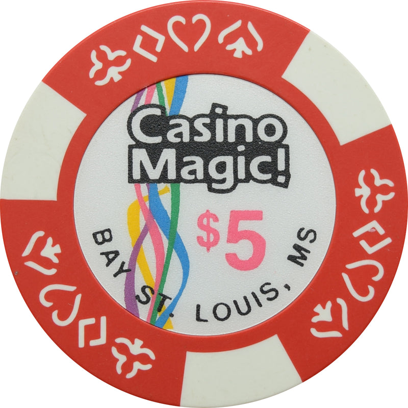 Casino Magic Bay St Louis Mississippi $5 Chip Bud Jones