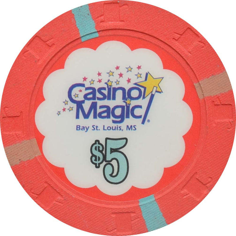 Casino Magic Bay St. Louis Mississippi $5 RHC Chip