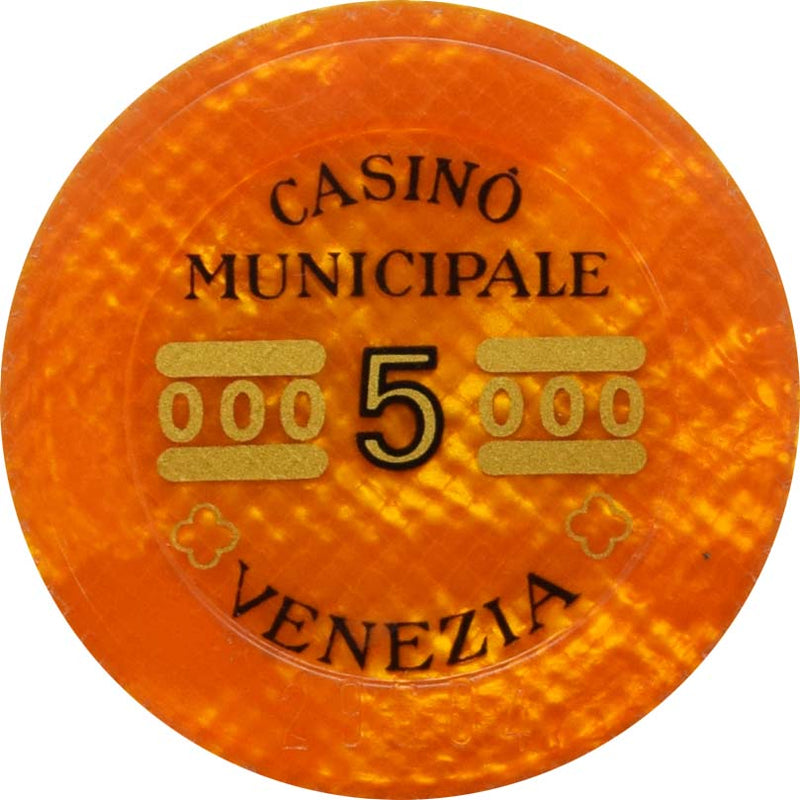 Casino Municipale (Casino di Venezia) Venezia Italy 5 ITL Chip
