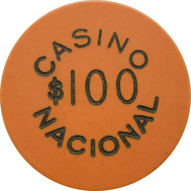 Gran Casino Nacional Habana Cuba $100 Chip