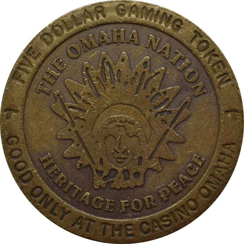 Casino Omaha Casino Onawa Iowa $5 Token