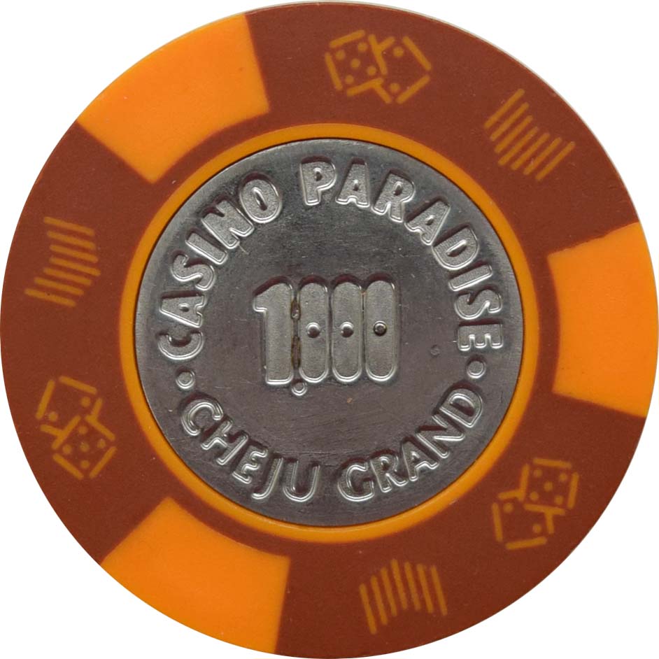 Paradise Grand Casino ₩1000 Chip Jeju Island South Korea