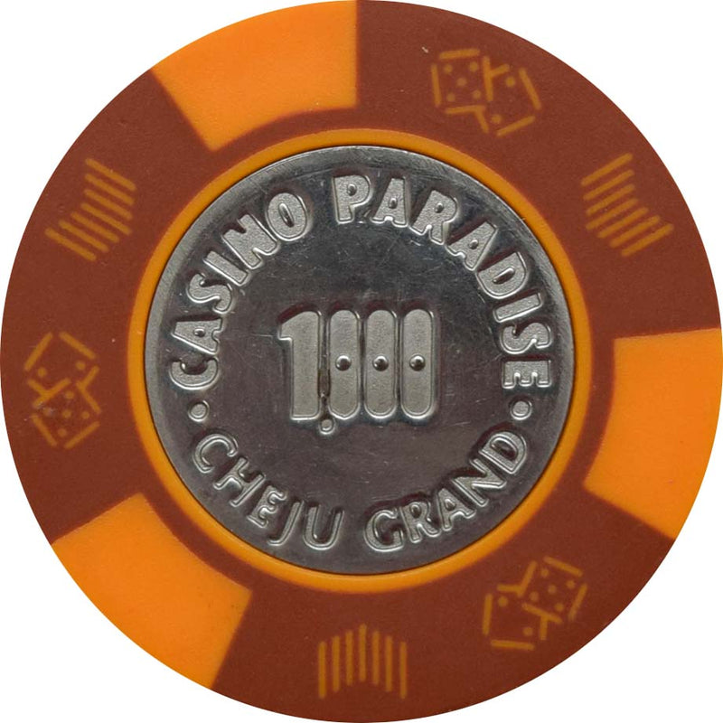 Paradise Grand Casino ₩1000 Chip Jeju Island South Korea