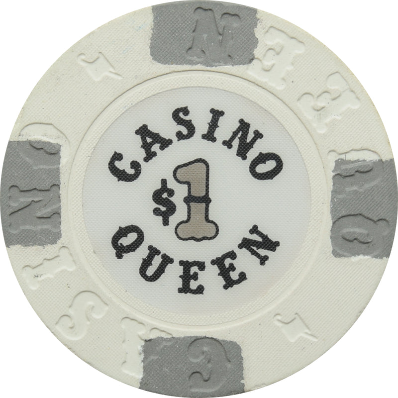 Casino Queen E St. Louis Illinois $1 Chip Grey Inserts