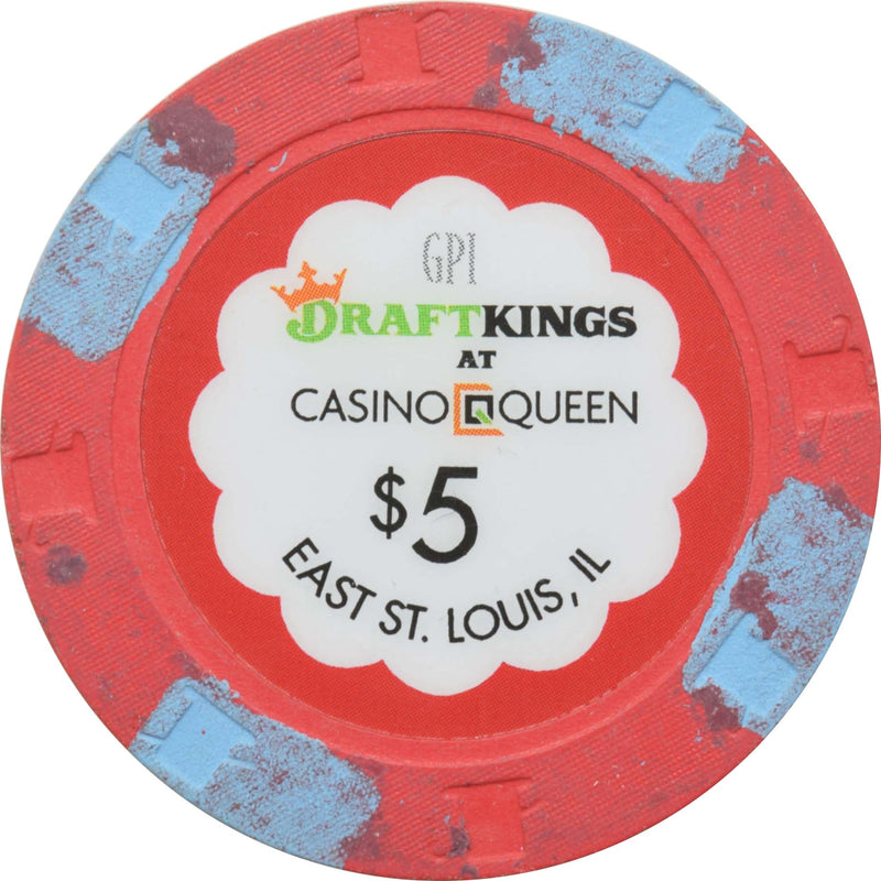 Casino Queen E St. Louis Illinois $5 Chip 2021