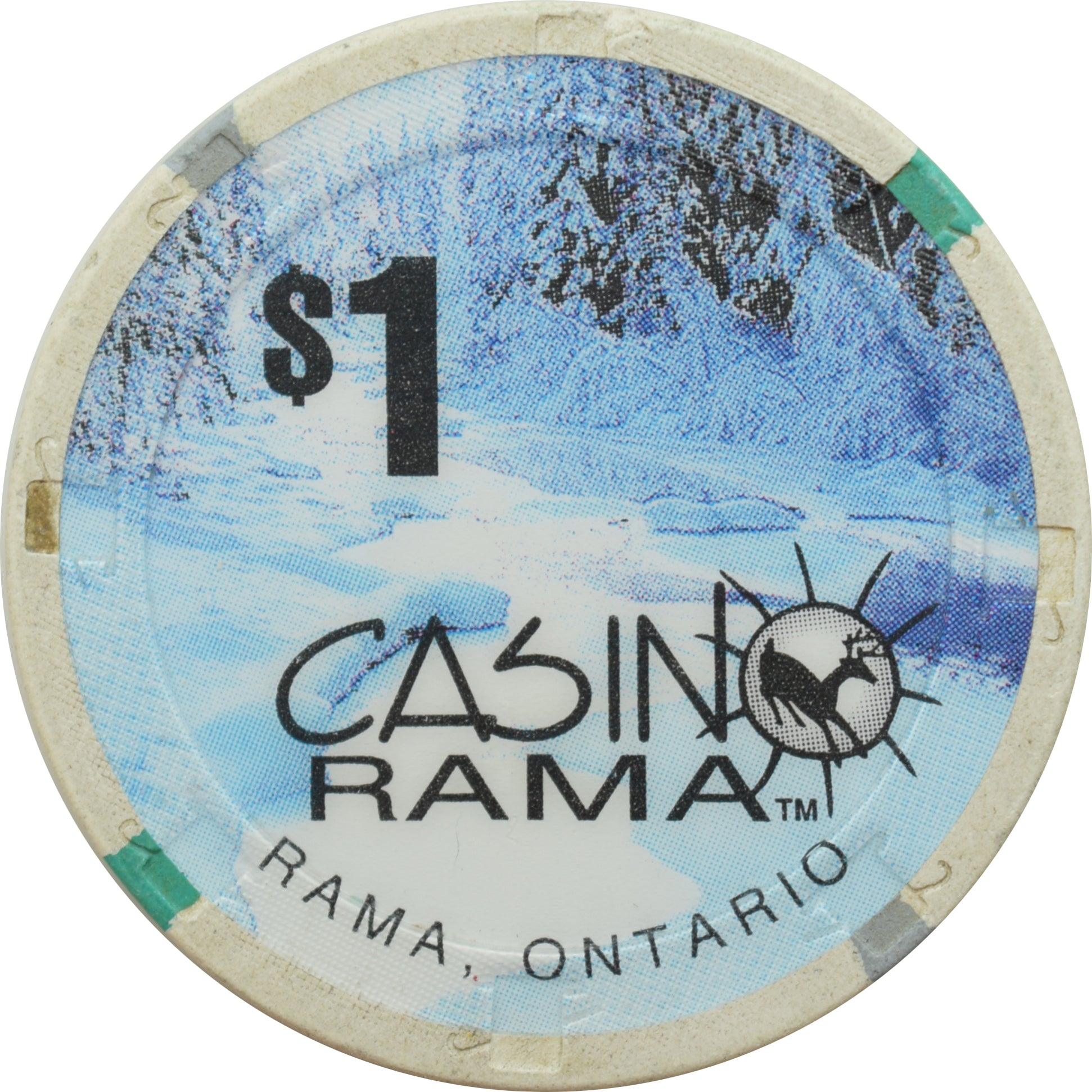 Casino Rama Rama Ontario Canada $1 Chip