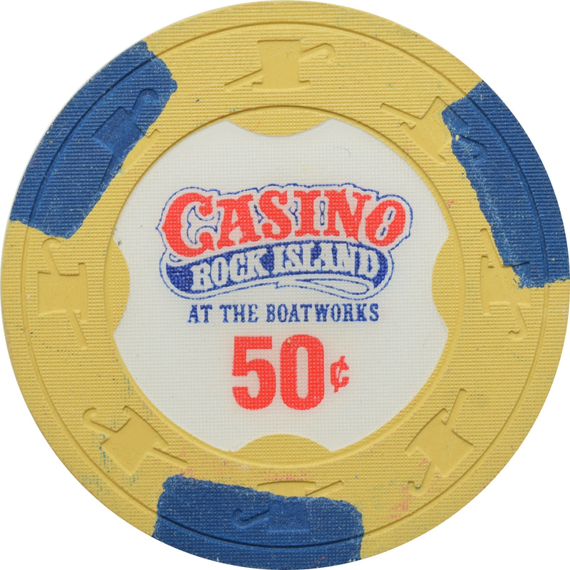 Casino Rock Island Rock Island Illinois 50 Cent Chip