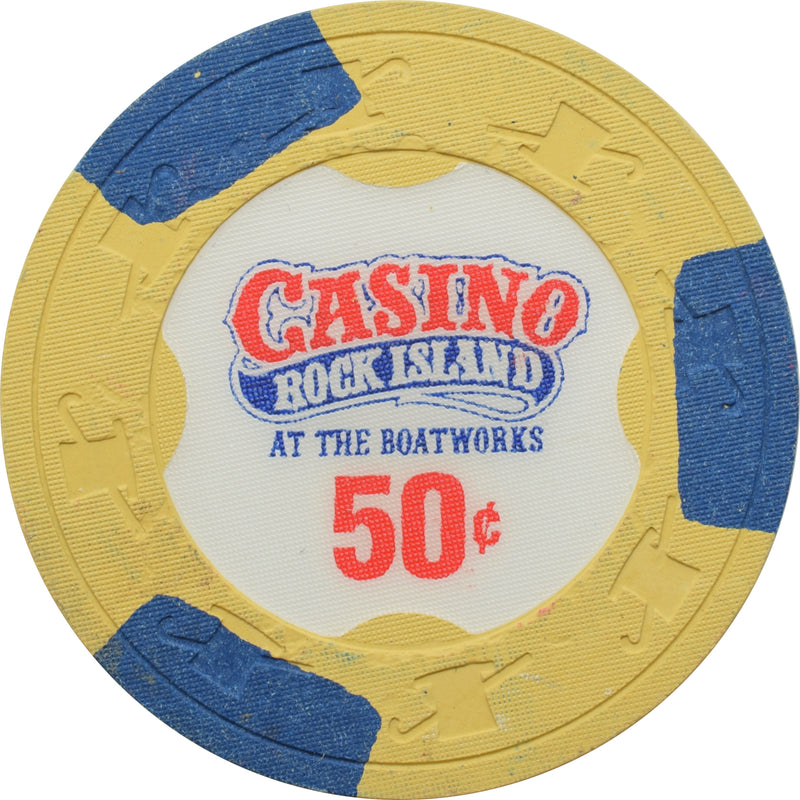 Casino Rock Island Rock Island Illinois 50 Cent Chip