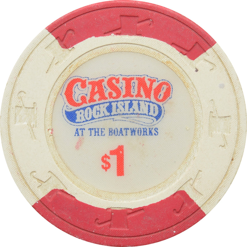 Casino Rock Island Rock Island Illinois $1 Chip