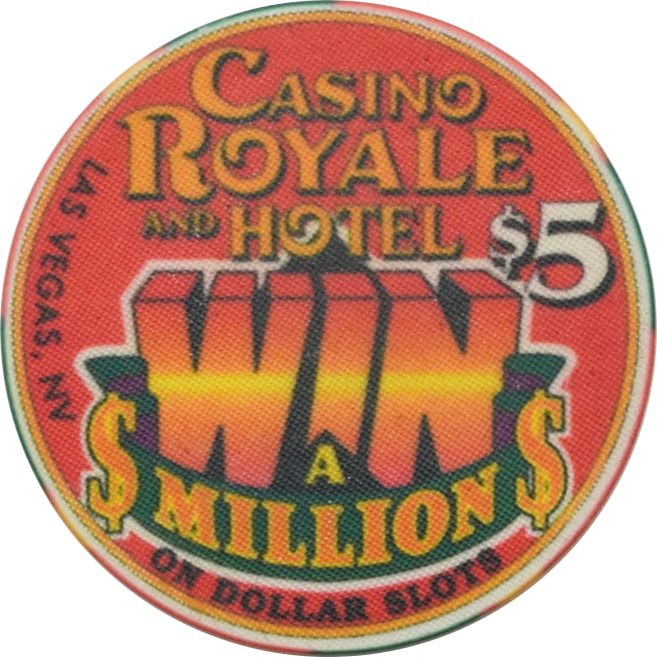 Casino Royale Las Vegas Nevada $5 Win A Million Chip 1994