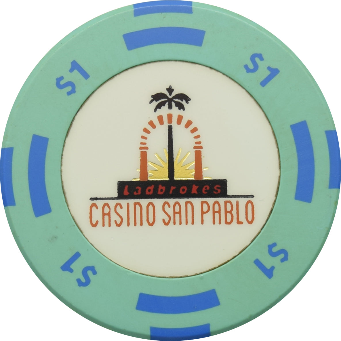 Casino San Pablo San Pablo California $1 Chip