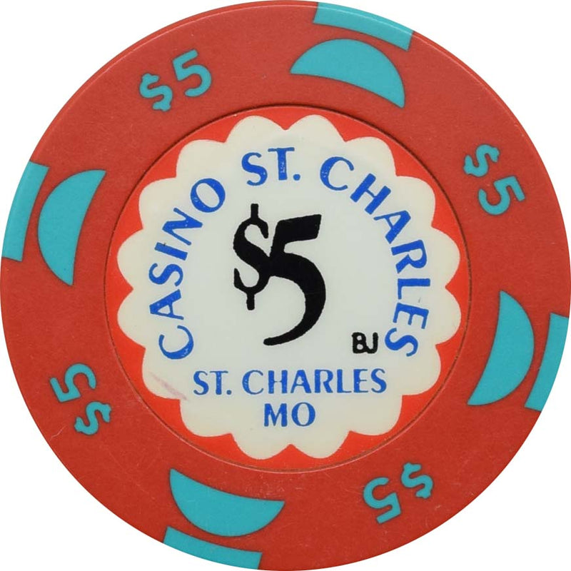 Casino St. Charles St. Charles Missouri $5 Chip