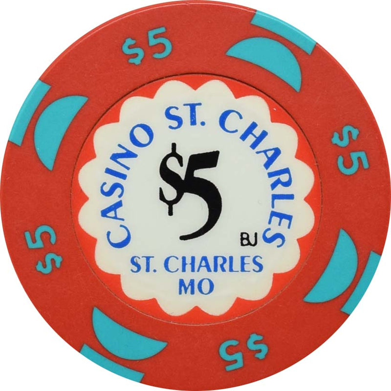 Casino St. Charles St. Charles Missouri $5 Chip