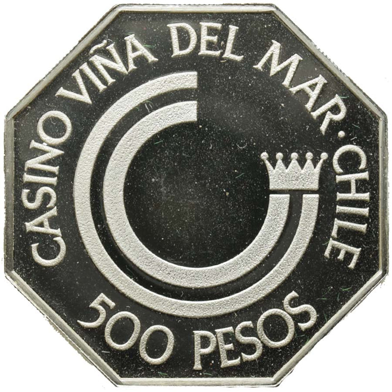 Vina del Mar Municipal Casino Chile 500 Peso Token