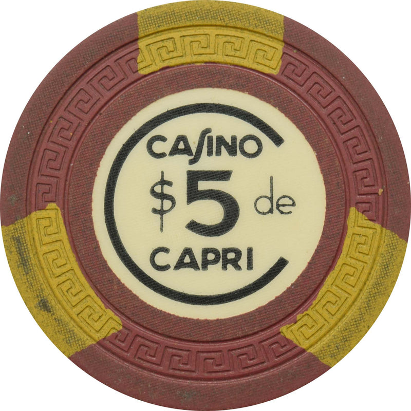 Casino de Capri Havana Cuba $5 Chip