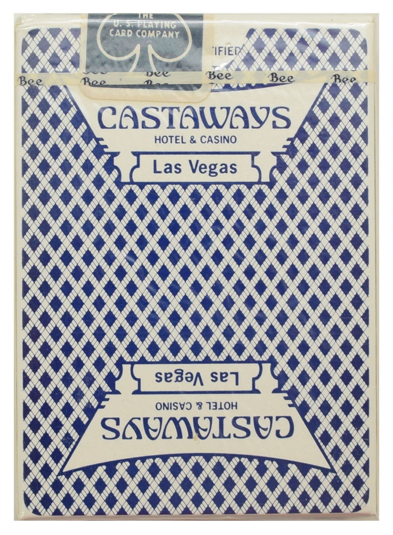 Castaways Casino Las Vegas NEW SEALED Blue Playing Card Deck