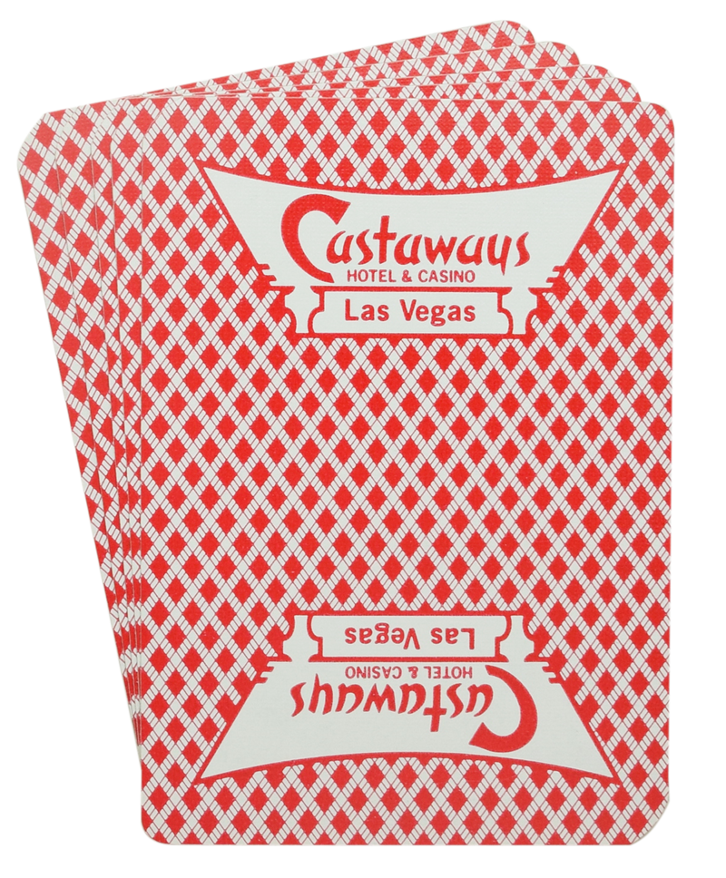 Castaways Casino Las Vegas Used Red Playing Card Deck