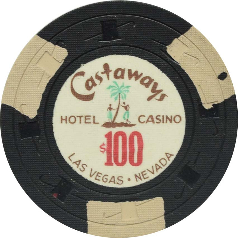 Castaways Casino Las Vegas Nevada $100 Chip 1963