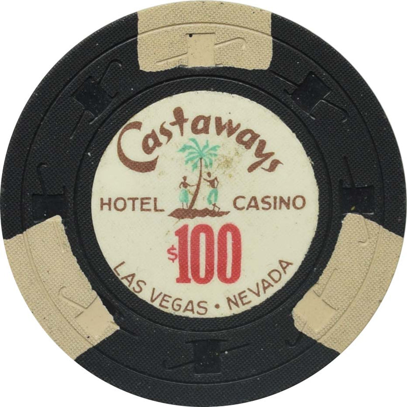 Castaways Casino Las Vegas Nevada $100 Chip 1963