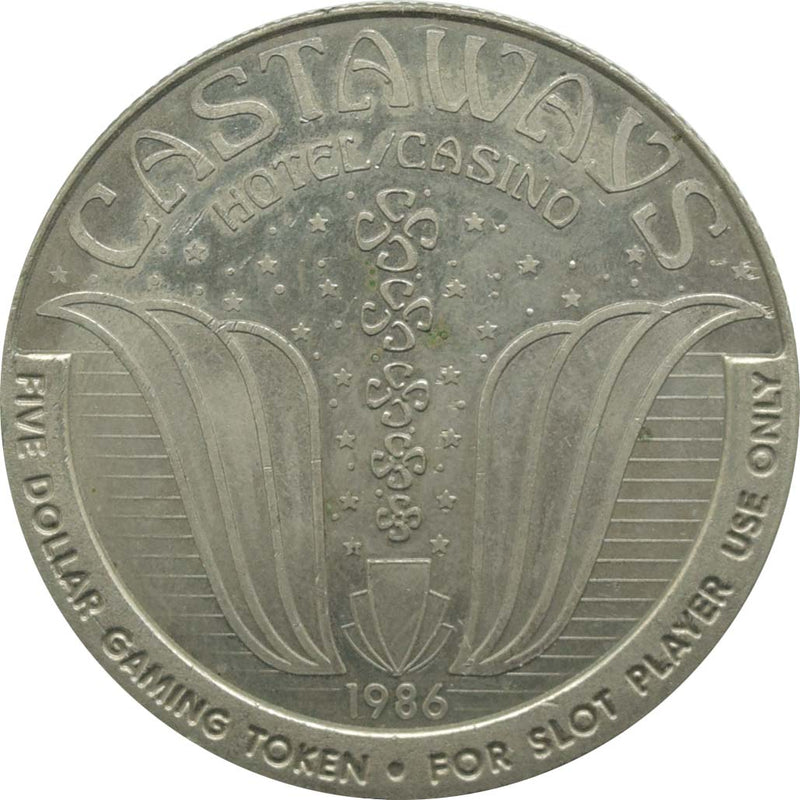 Castaways Casino Las Vegas Nevada $5 Token 1986
