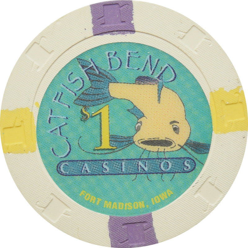 Catfish Bend Casinos Fort Madison IA $1 Chip