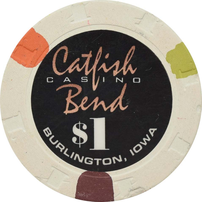 Catfish Bend Casino Burlington/Ft. Madison Iowa $1 Chip