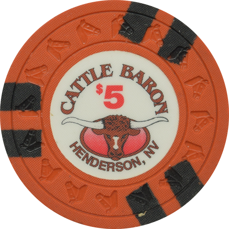 Cattle Baron Casino Henderson Nevada $5 Chip 1991