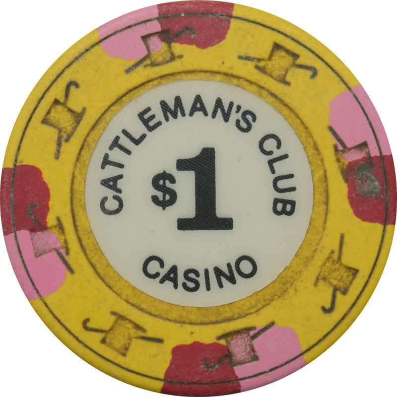 Cattleman's Club/Stockyards Inn Card Room $1 Chip Spokane Washington